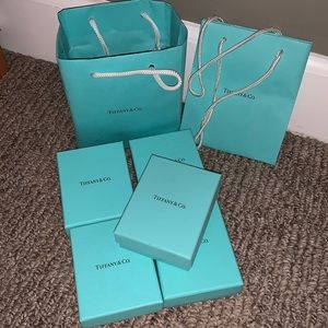 Authentic Tiffany Gift bags & boxes with pouches.